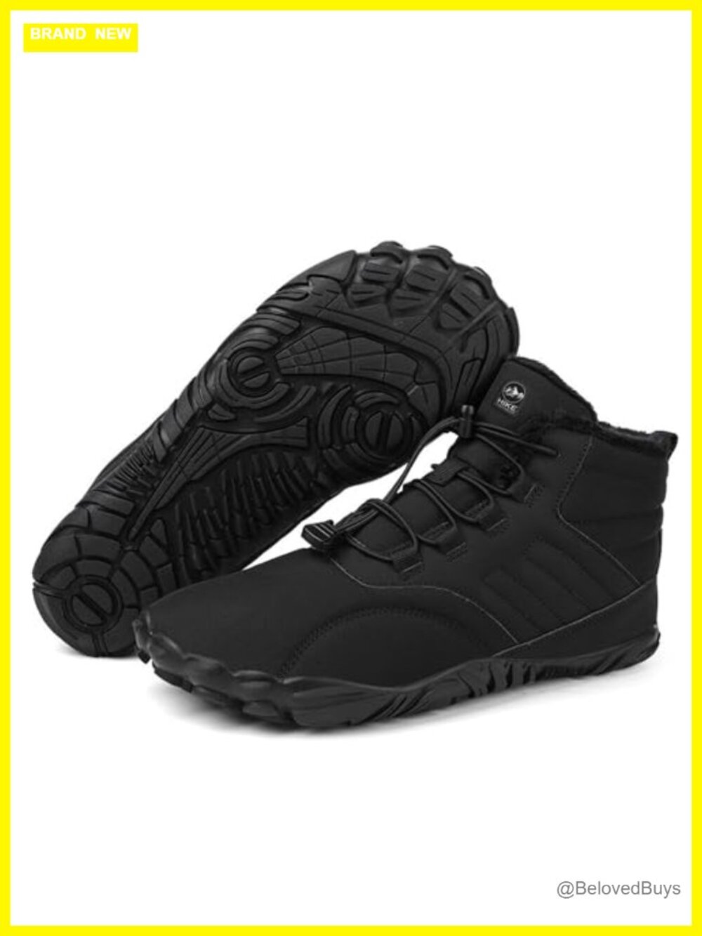 Barefoot Winter Boots Womens Wide Toe Non-Slip Water Resistant Hiking
